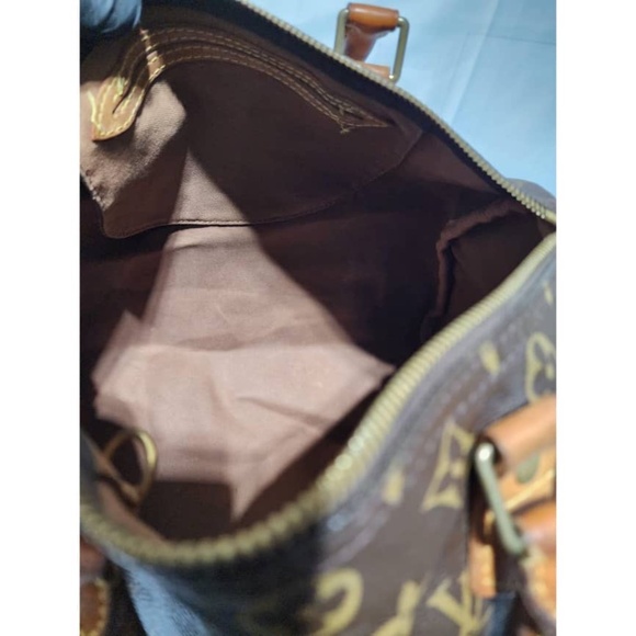 Authentic Louis Vuitton Monogram Speedy 30 Bag Brown - Picture 10 of 16